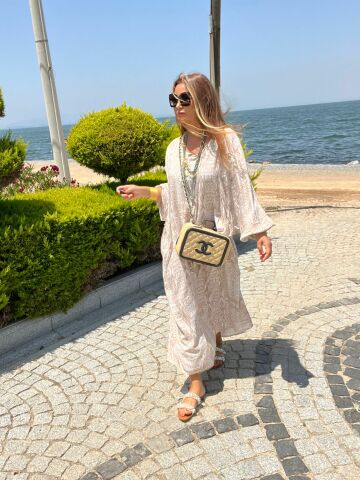Rozza Kadın Camel Elbise