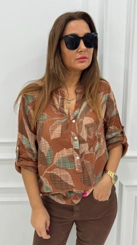 Monica Kahverengi Gömlek