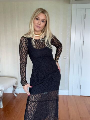 Clasy İthal Siyah Dantel Takım