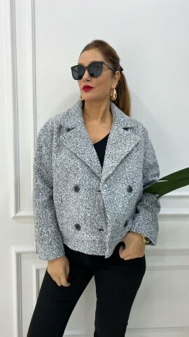 Vikka Kadın Gri Mont