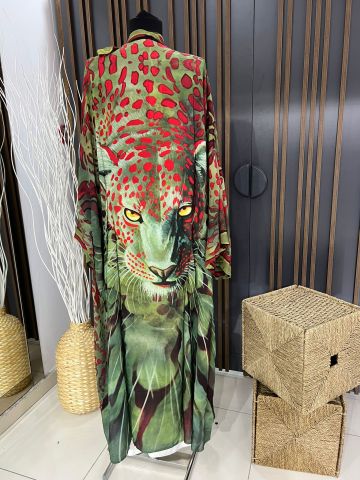Aslan Desenli Kimono