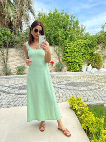 Jaxson Mint Yeşil Elbise