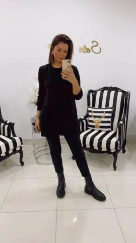 Evans Siyah Tunik