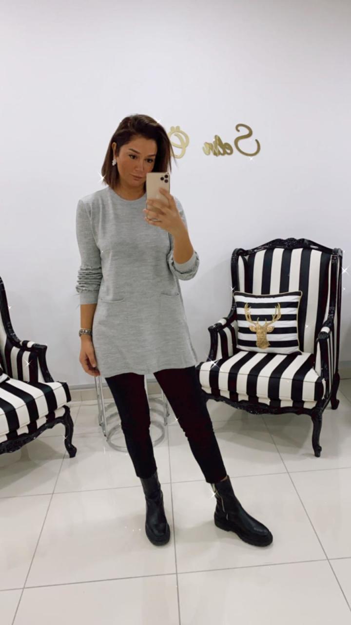 Evans Gri Tunik