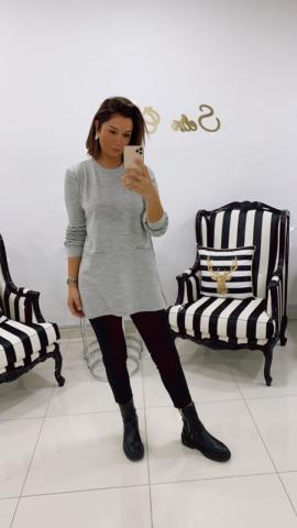 Evans Gri Tunik