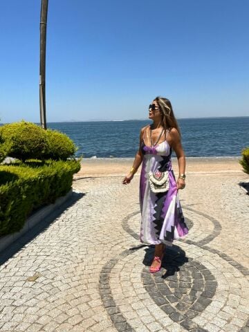 Stepa Kadın Mor Elbise