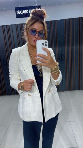 Serafi Ekru Blazer