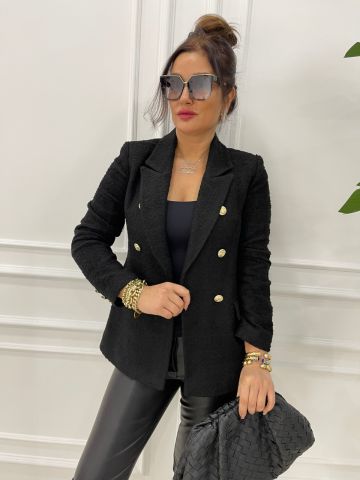 Serafi Siyah Blazer