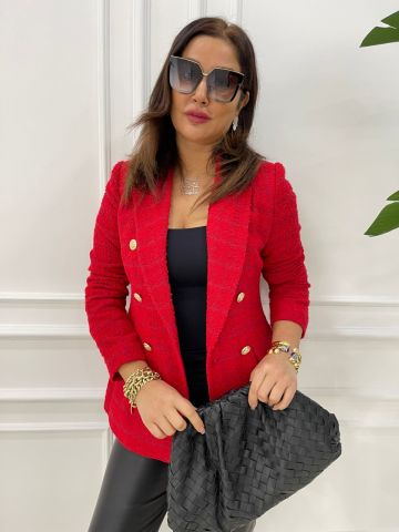 Serafi Kırmızı Blazer