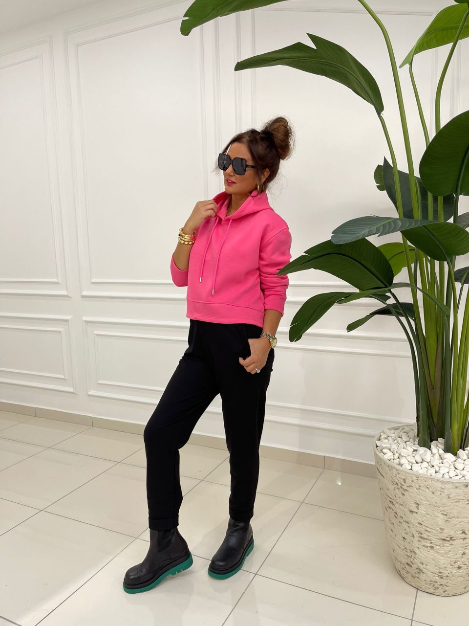 Gefi Pembe Sweat