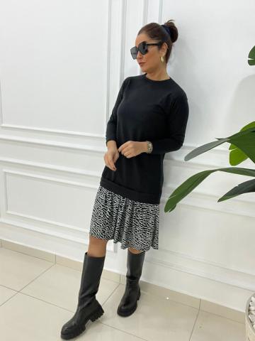 Smart Siyah Sweat Elbise