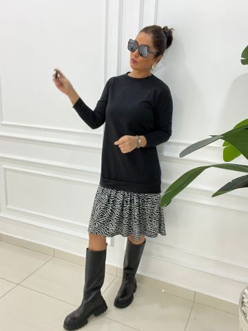 Smart Siyah Sweat Elbise