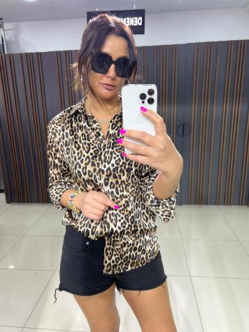 Mabiel Leopar Gömlek