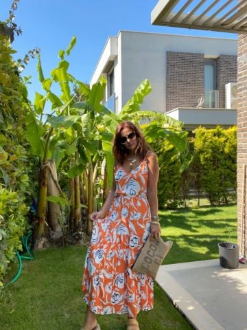 Deys Oranj Elbise