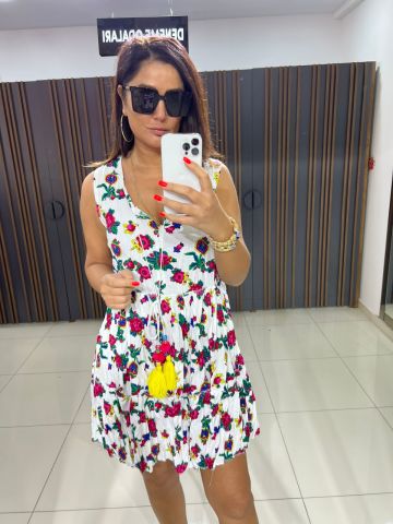 Nolene Beyaz Elbise