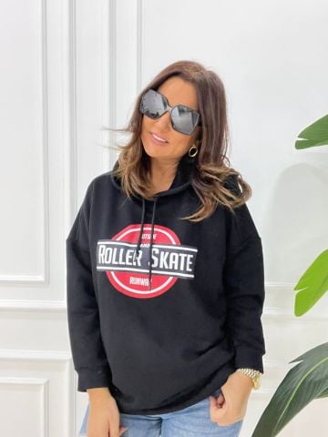 Roller Skate Siyah Sweat