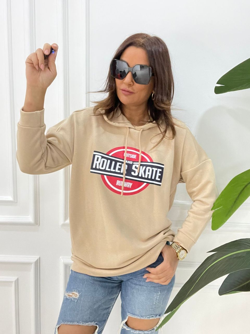 Roller Skate Camel Sweat