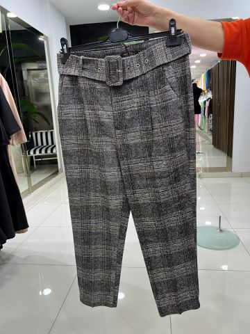 PR5588 Gri-Sarı Çizgili Pantalon