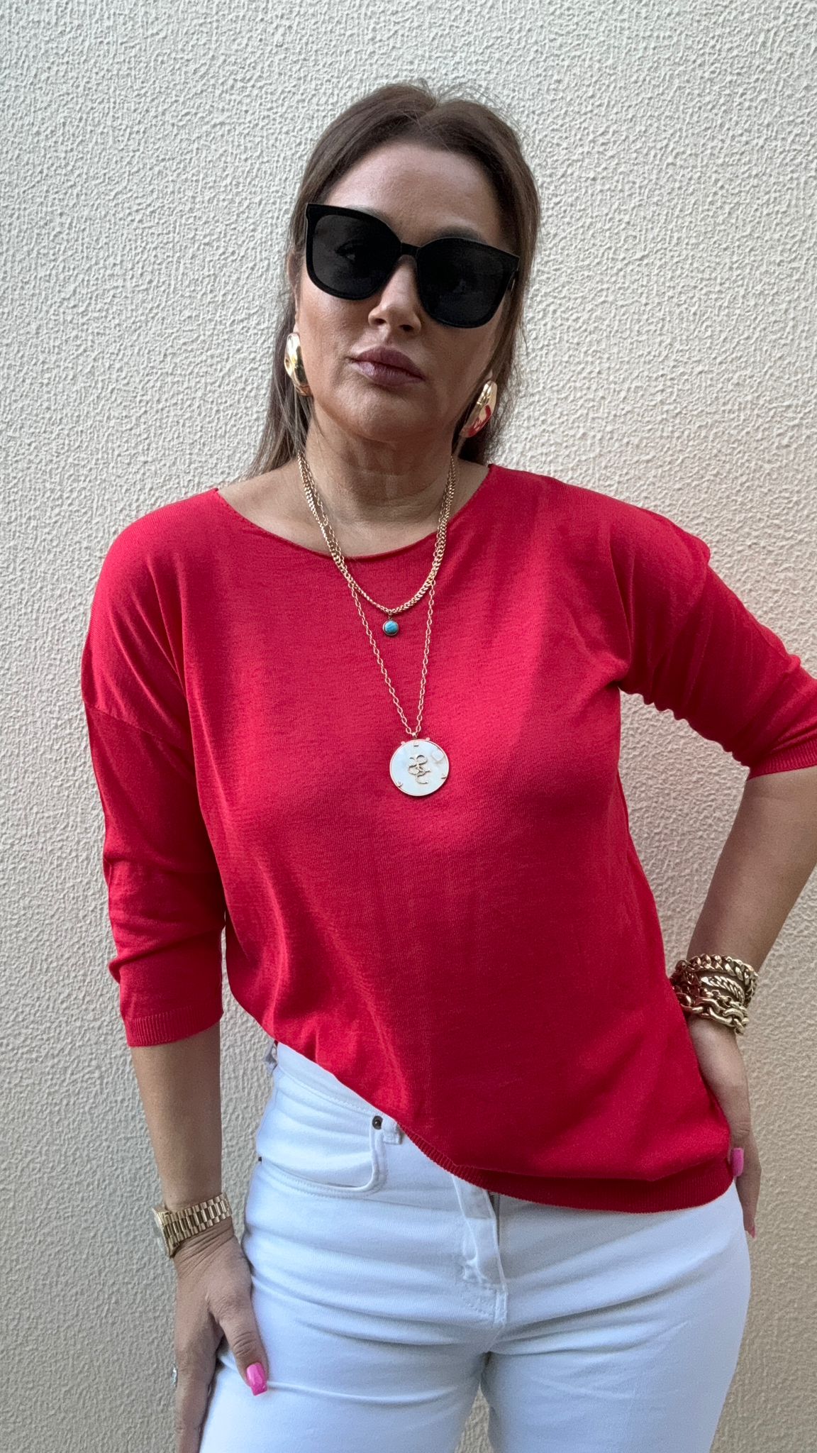 Zeyza Kırmızı Triko