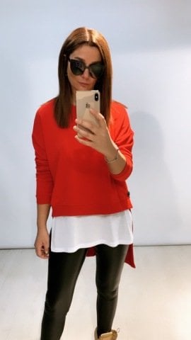Glia Kırmızı Sweat