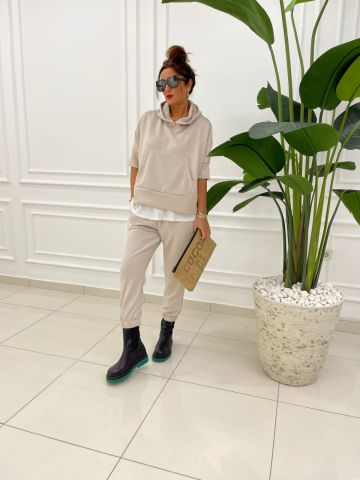 Haley Taş Rengi Sweat