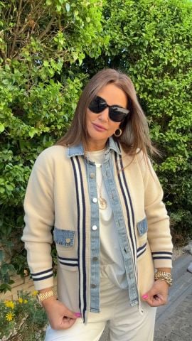 Biena Taş Rengi Hırka
