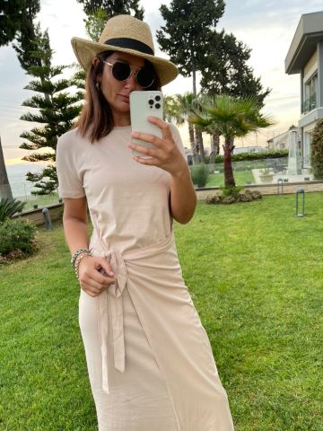 Ellie Camel Elbise