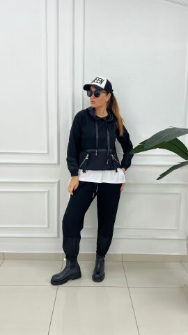 Layla Siyah Eşofman Takım