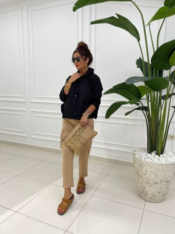 Everly Siyah Sweat
