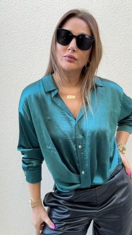 Lovita Petrol Yeşil Bluz