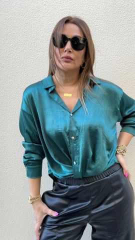 Lovita Petrol Yeşil Bluz
