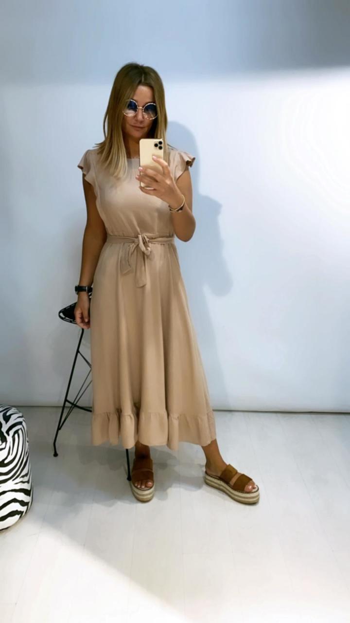 Missa Bej Rengi Elbise