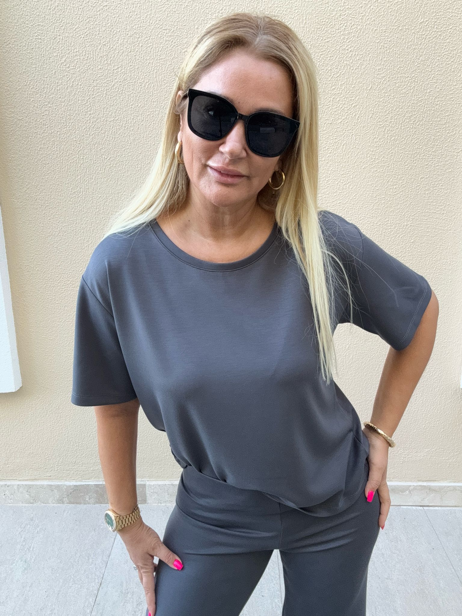 Lambrge İthal Kumaş Antrasit Takım