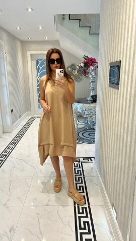Fola Camel Elbise