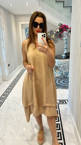 Fola Camel Elbise