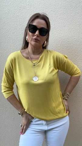 Zeyza Hardal Sarısı Triko