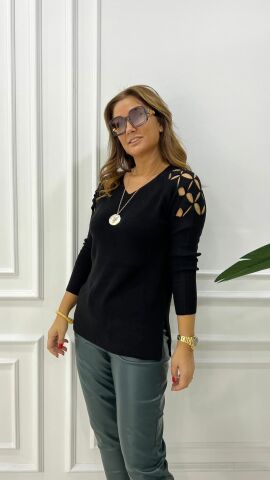 Rashi Kadın Siyah Triko