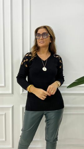 Rashi Kadın Siyah Triko