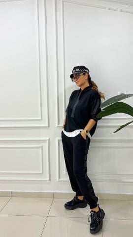 Wilda Kadın Siyah Eşofman Takımı