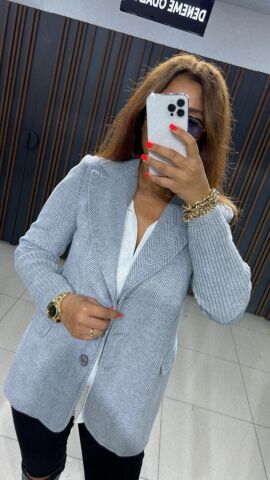 Mirela Gri Ceket