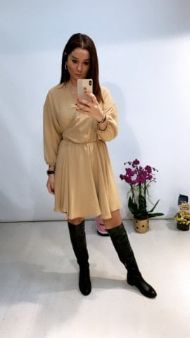 Myron Camel Elbise