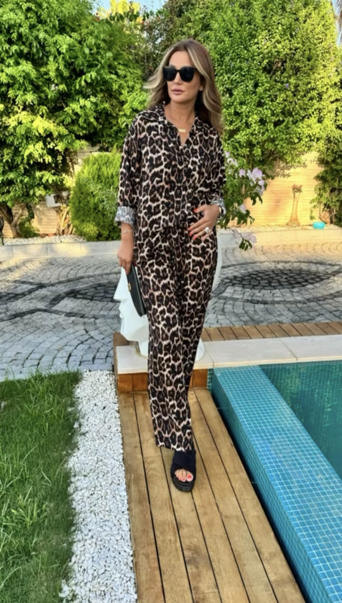 Norton Kahve Leopar Takım