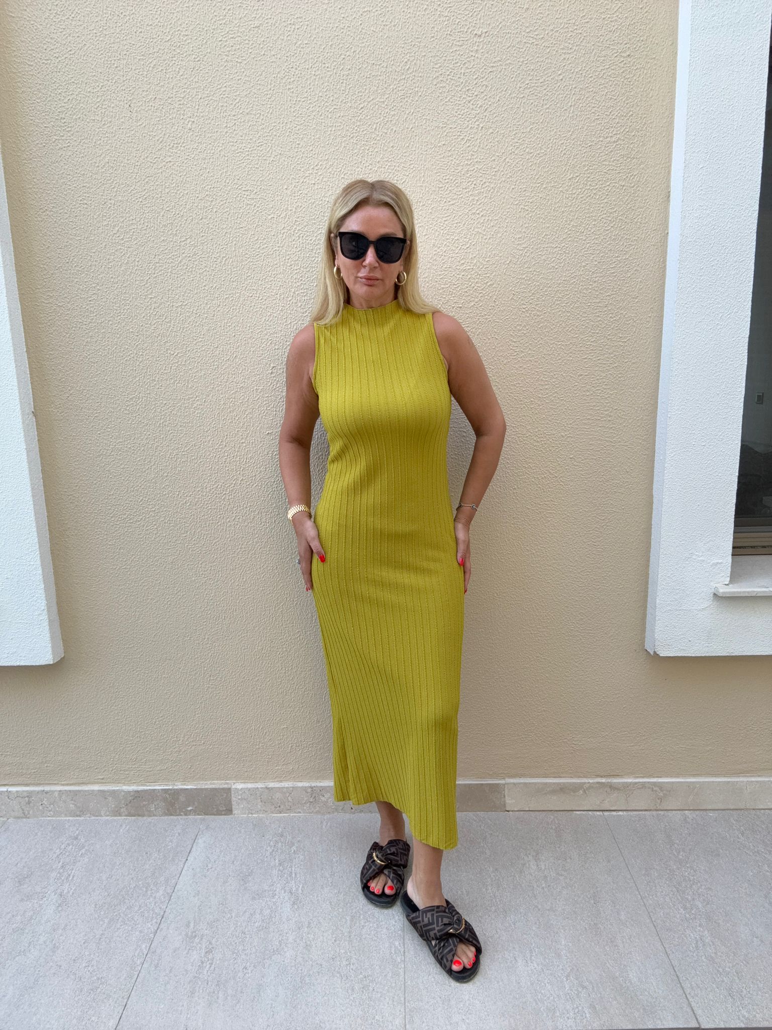 Lodi Yağ Yeşil Elbise