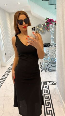 Dolty Kadın Siyah Elbise