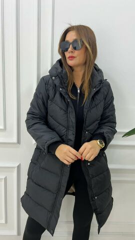 Franco Kadın Siyah Mont