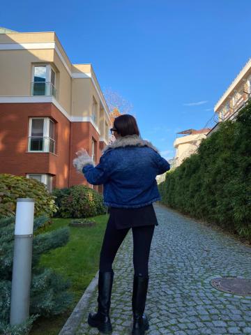 Gijon Mavi Kot Mont