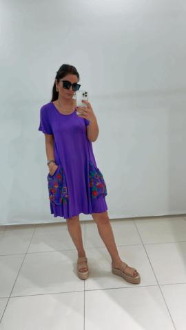 Sabrina Mor Elbise