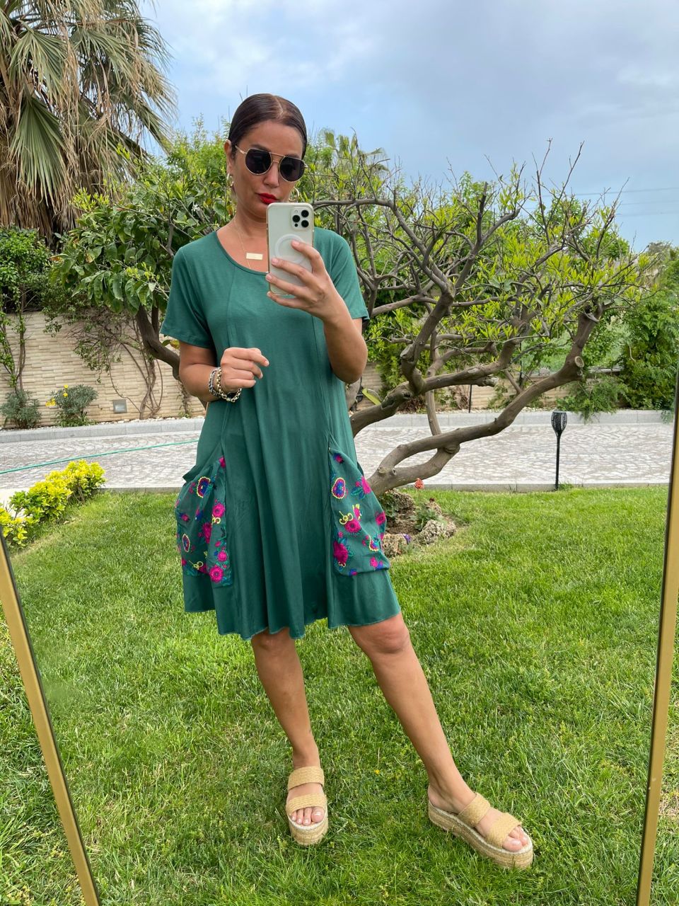 Sabrina Yeşil Elbise