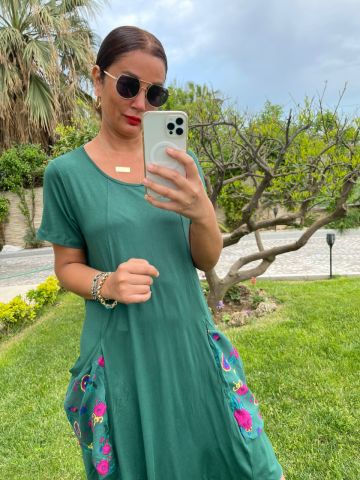 Sabrina Yeşil Elbise