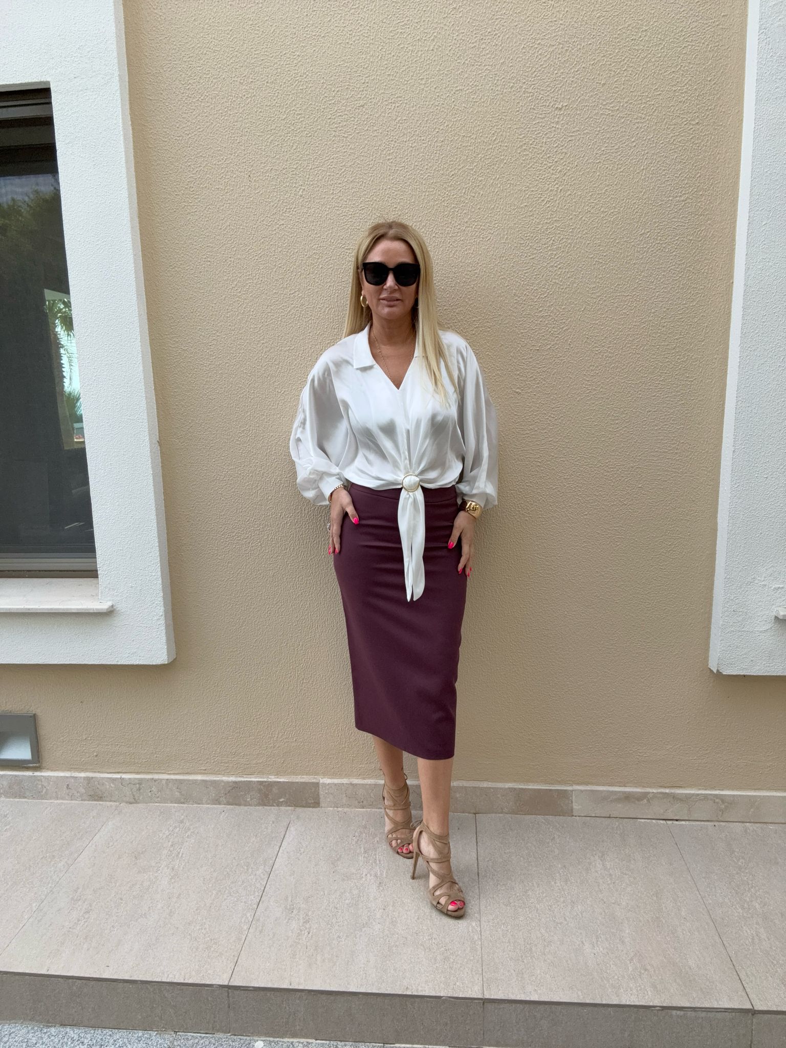Karla Mürdüm Midi Boy Kalem Etek